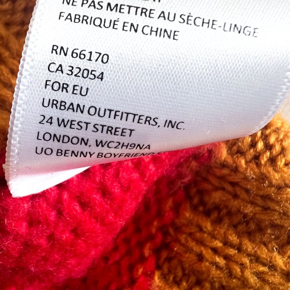 Urban Outfitters Bobby Boyfriend Striped Bold Multi-Color Sweater Size Small - Picture 12 of 12